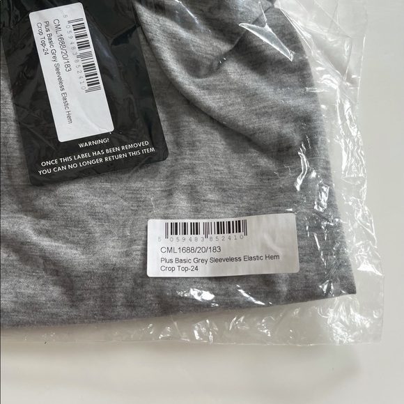 PrettyLittleThing Plus Basic Crop Top - US 20 - Picture 5 of 5